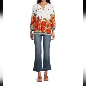 FIGUEROA & FLOWER FLORAL PRINT TOP NWT